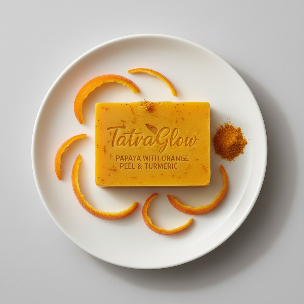 PAPAYA WITH ORANGE PEEL & TURMERIC SOAP