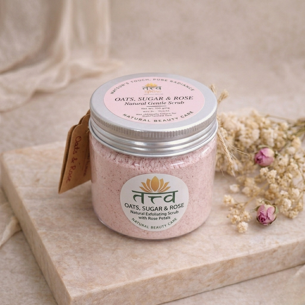 Oats, Sugar & Rose Powdered Scrub